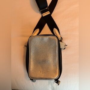 Silver COACH Bag. Crossbody. Limited Edition. WORN ONCE.